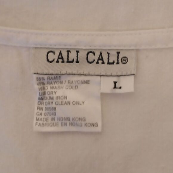 Cali Cali vintage off white tank maxi dress size L - Picture 7 of 9